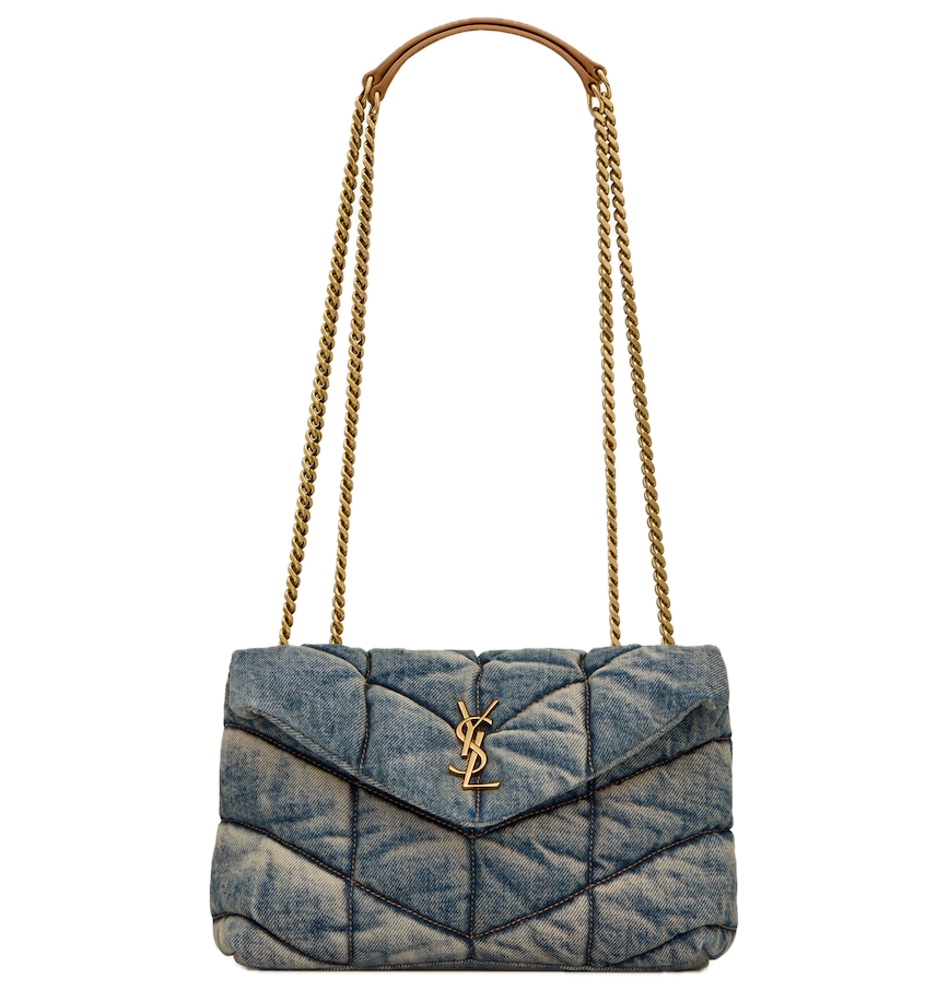  Túi Nữ Saint Laurent Puffer Toy 'Rodeo Blue' 