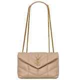  Túi Nữ Saint Laurent Toy Puffer 'Dark Beige' 