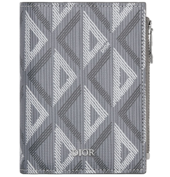  Ví Dior Vertical Compact Card Holder 'Grey' 