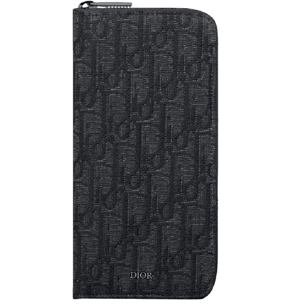  Ví Dior Vertical Long Zipped Wallet 'Black' 
