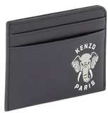  Ví Kenzo Varsity Leather Card Holder 'Black' 
