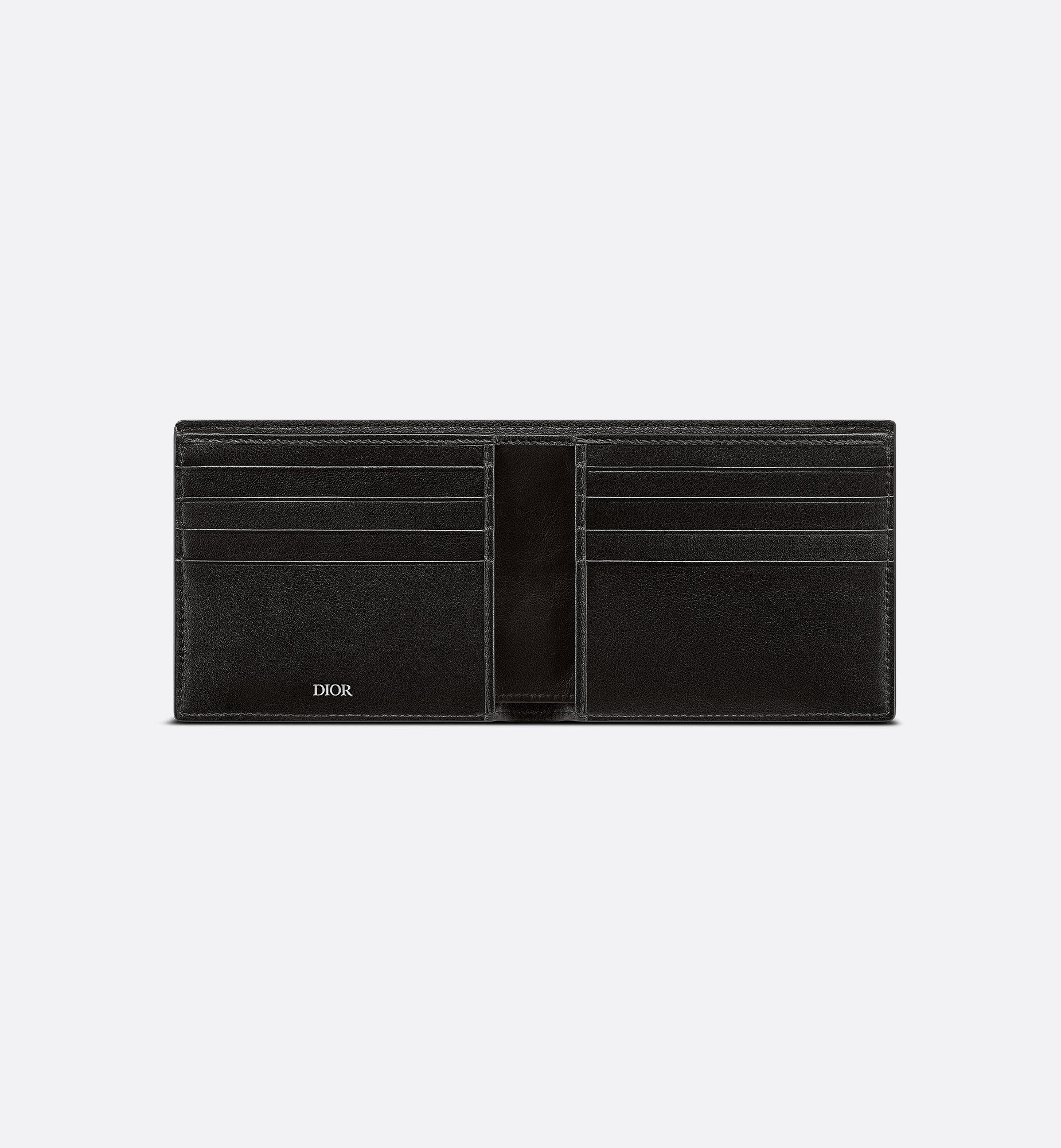  Ví Nam Dior CD Icon Bifold Wallet 'Black' 