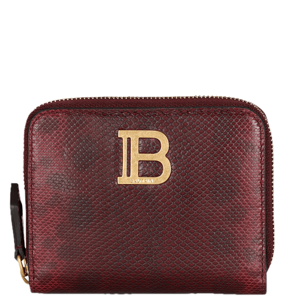  Ví Nữ Balmain B-buzz Karung Leather Purse 'Red' 