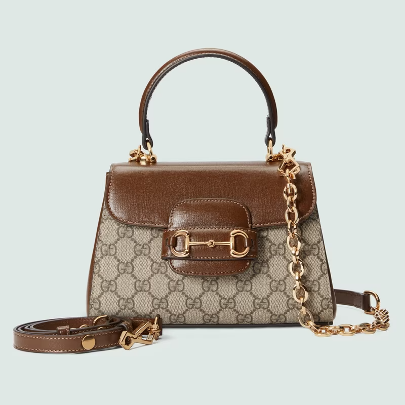  Túi Nữ Gucci Horsebit 1955 Mini Bag 'Light-Brown' 