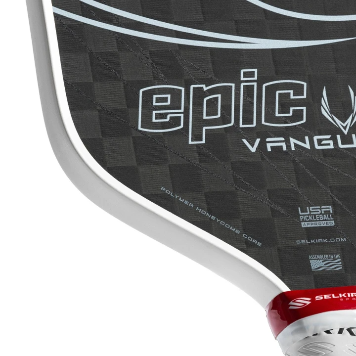  Vợt Pickleball Selkirk Vanguard Pro Epic Raw Carbon 16mm 'Black White' 