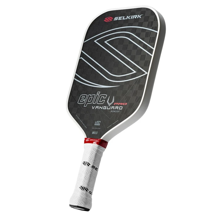  Vợt Pickleball Selkirk Vanguard Pro Epic Raw Carbon 16mm 'Black White' 