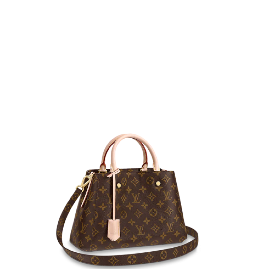  Túi Nữ Louis Vuitton Montaigne BB Monogram 'Brown Canvas' 
