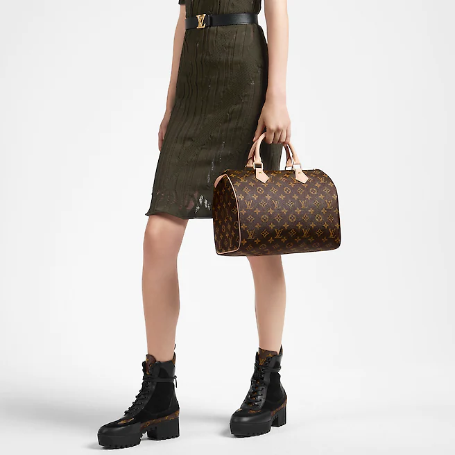 LOUIS VUITTON SPEEDY 30 DAMIER EBENE CANVAS #18 LOUIS VUITTON SPEEDY 30 DAMIER EBENE CANVAS