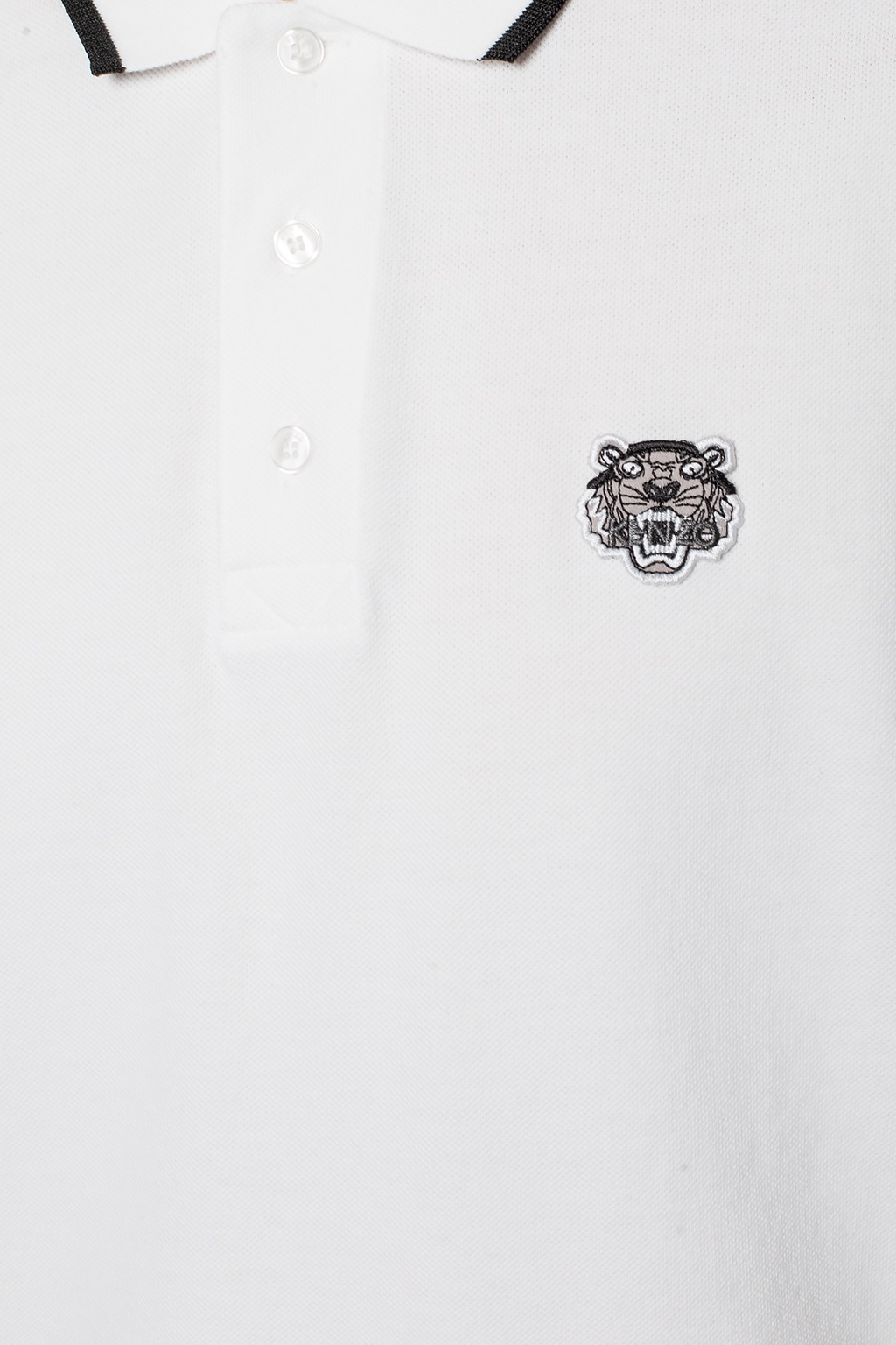  Áo Nam Kenzo Tiger Head Motif Polo 'White' 