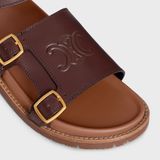  Dép Nữ Celine Mino Sandal 'Brown' 