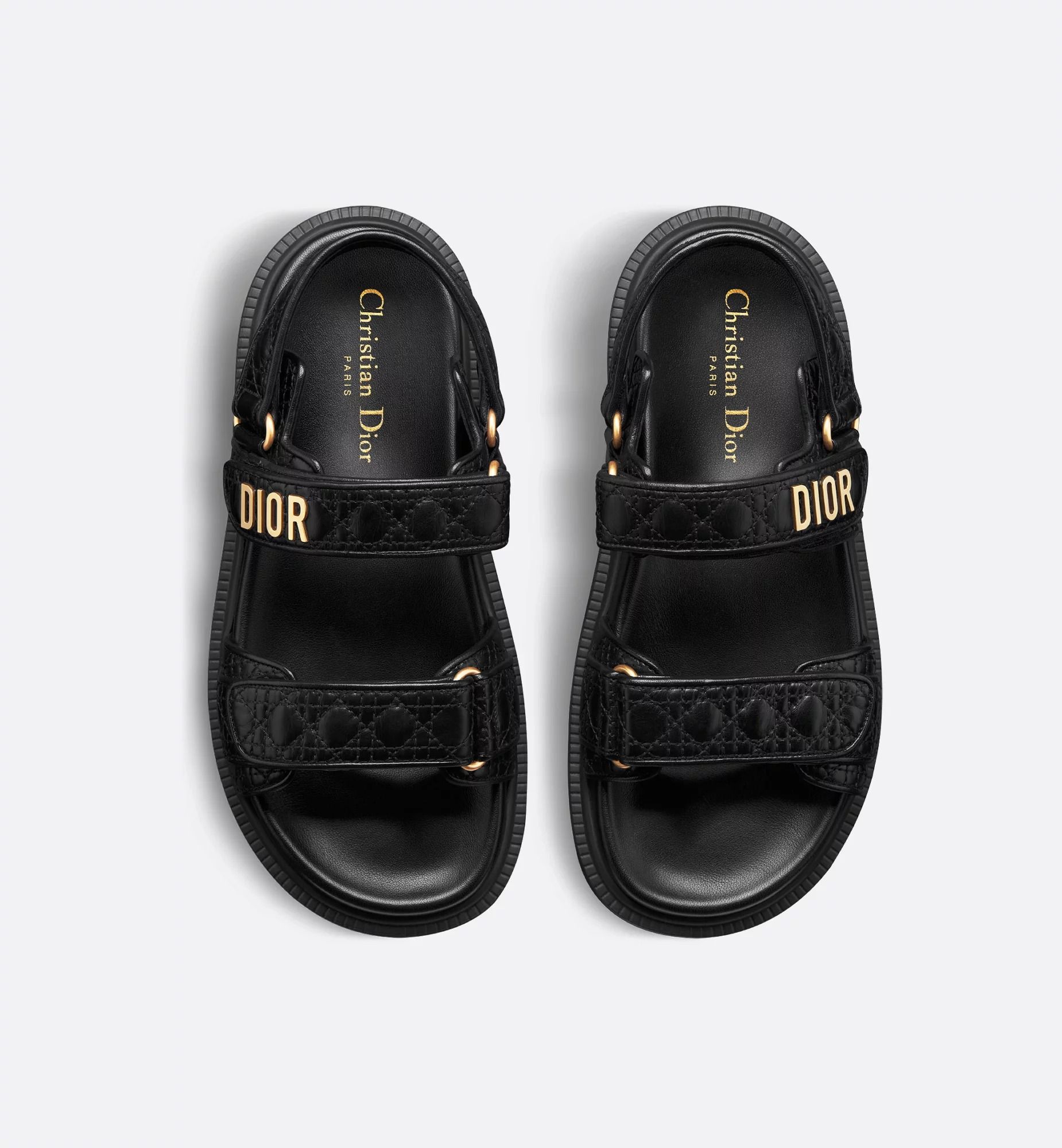  Dép Nữ Dior Dioract Sandal 'Black' 