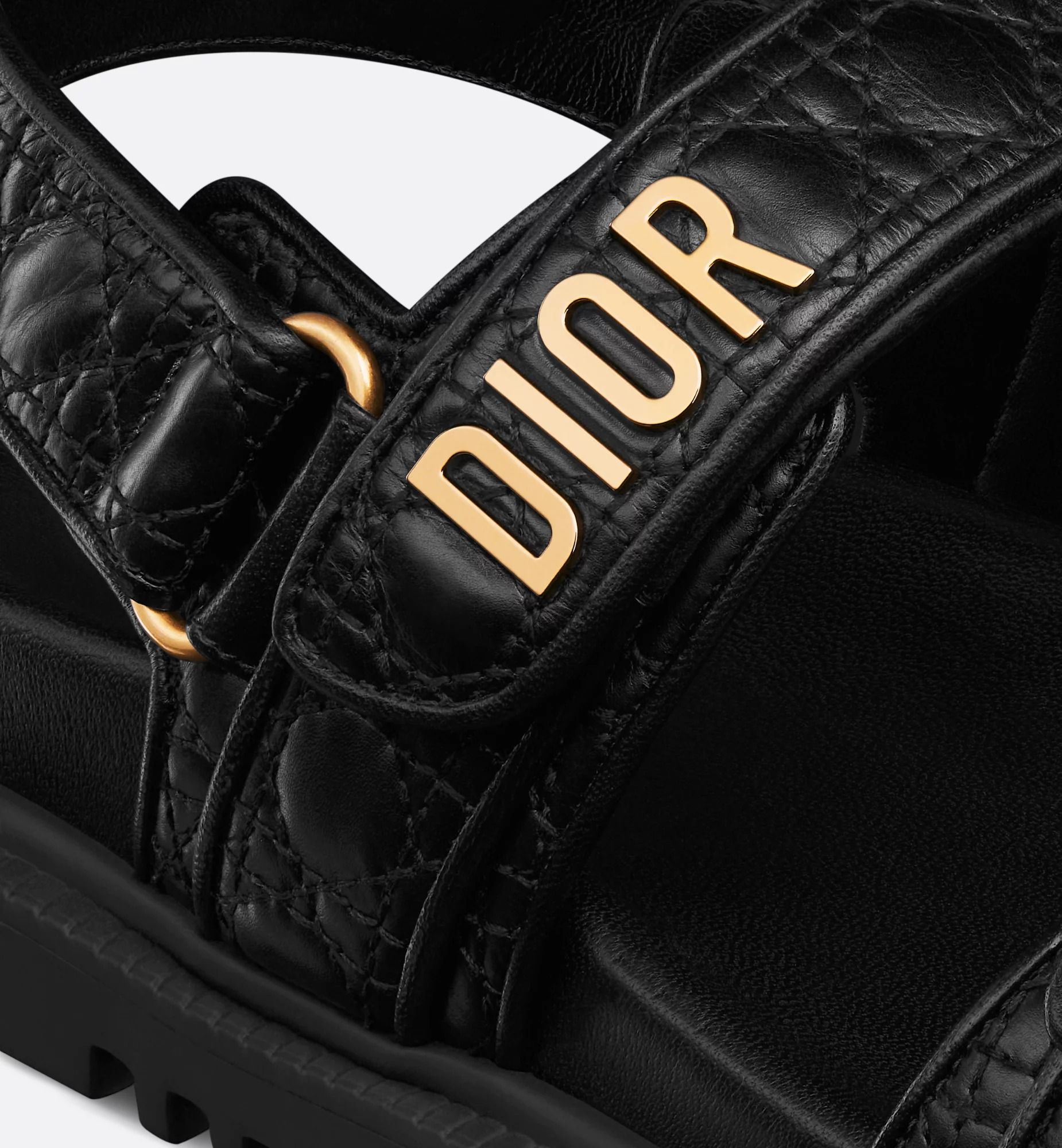  Dép Nữ Dior Dioract Sandal 'Black' 