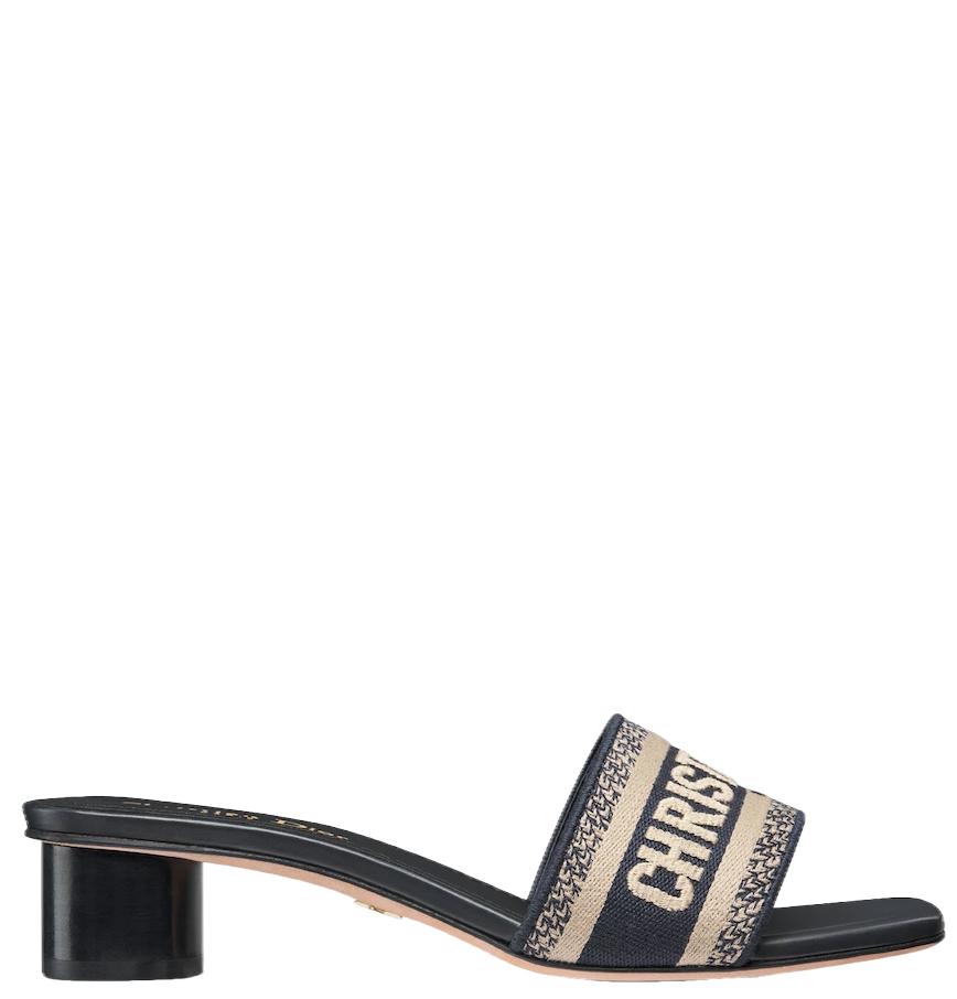  Dép Nữ Dior Dway Heeled Slide 'Blue' 