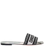  Dép Nữ Dior Dway Slide 'White Black' 
