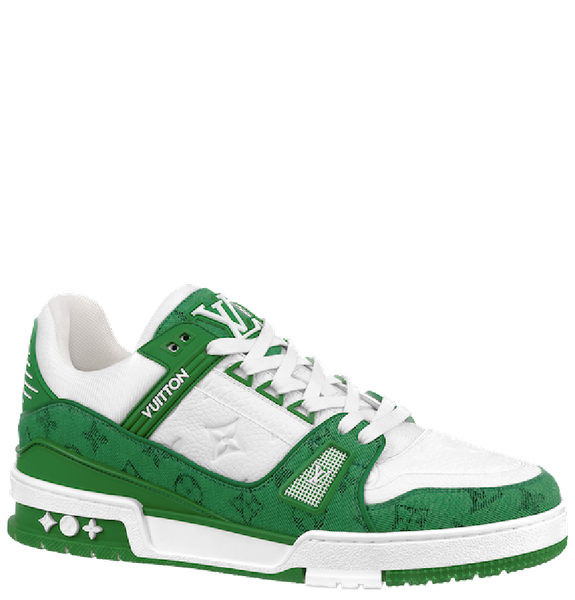  Giày Nam Louis Vuitton LV Trainers 'Green' 