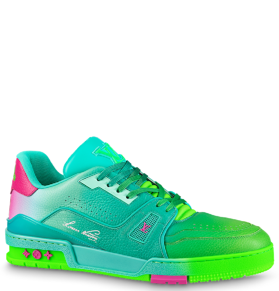  Giày Nam Louis Vuitton LV Trainers 'Green' 
