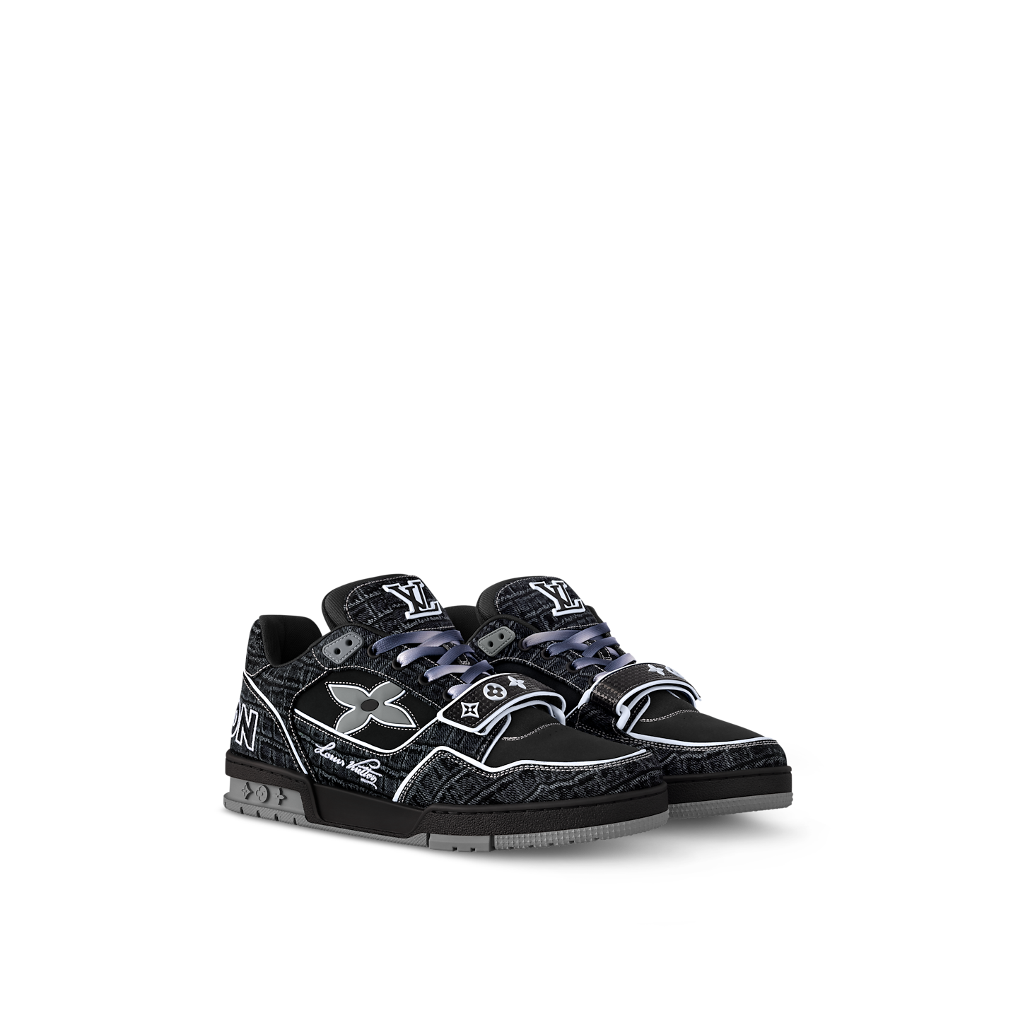  Giày Nam Louis Vuitton LV Trainers 'Black' 