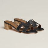  Giày Nữ Hermes Oasis Sandal 'Noir' 