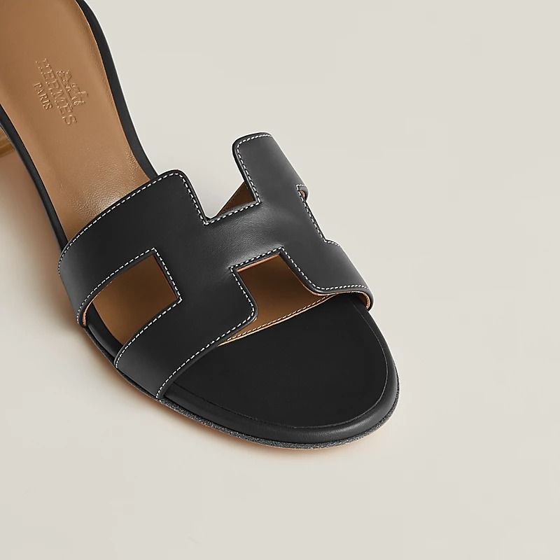  Giày Nữ Hermes Oasis Sandal 'Noir' 