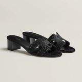  Giày Nữ Hermes Oasis Sandal 'Noir' 