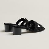  Giày Nữ Hermes Oasis Sandal 'Noir' 