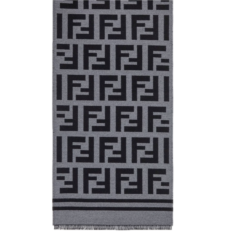  Khăn Fendi Scarf Wool Scarf 'Black' 