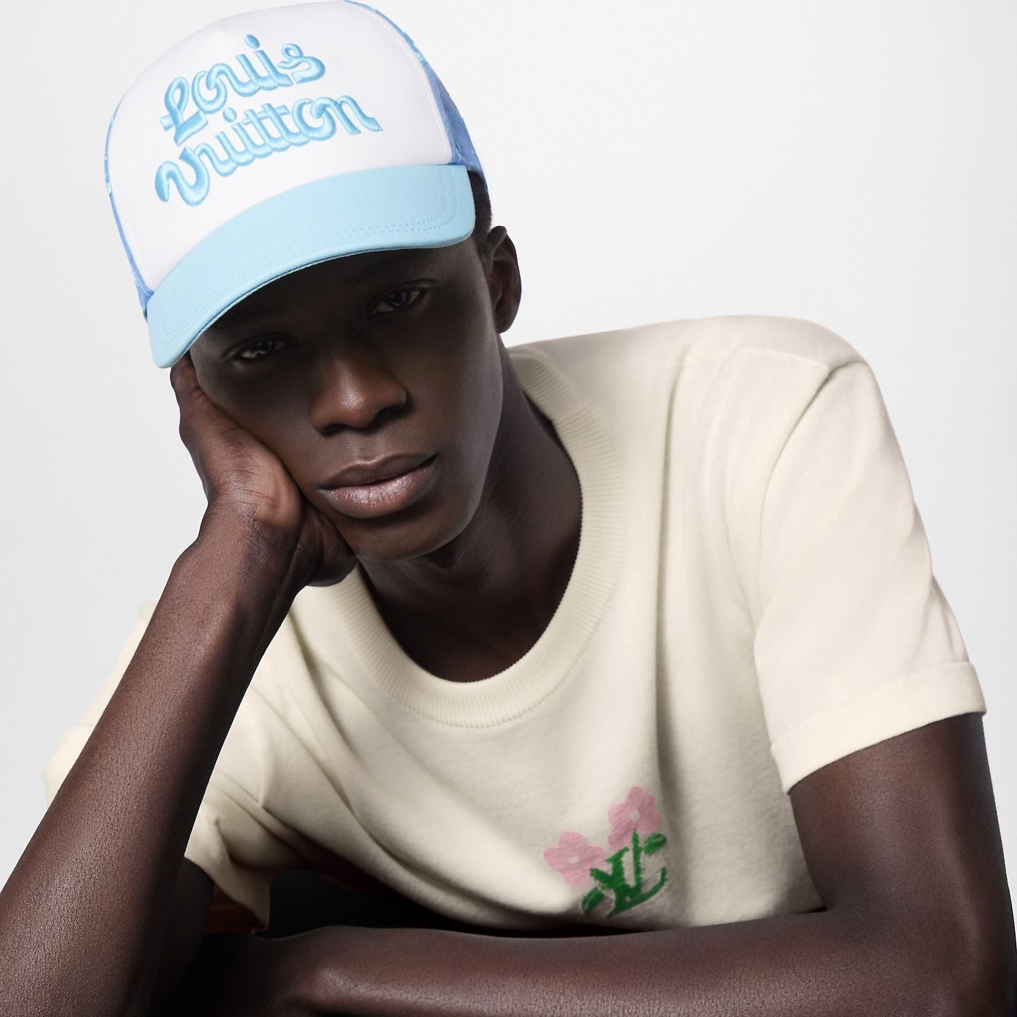  Mũ Louis Vuitton Mesh Signature Cap 'Blue' 
