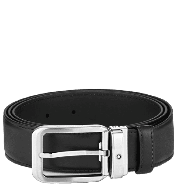  Thắt Lưng Nam MontBlanc Leather Belt 'Black' 