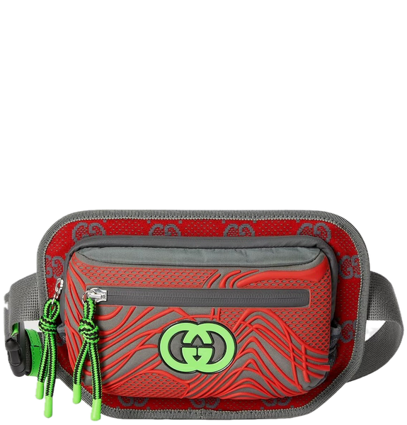  Túi Gucci GG Nylon Belt Bag 'Red' 