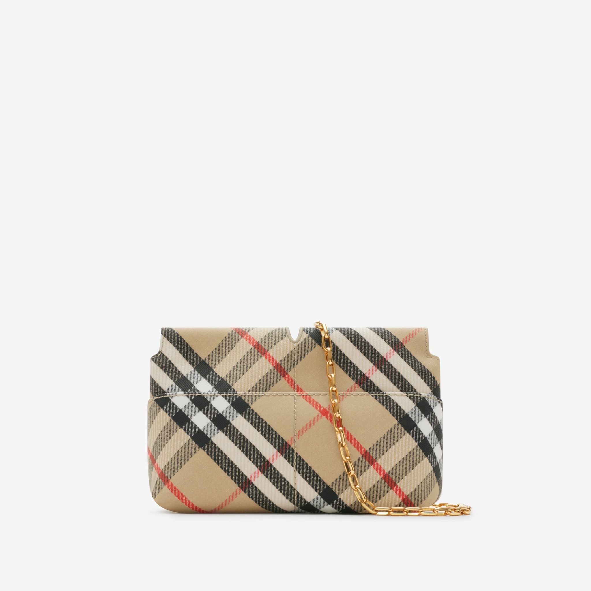  Túi Nữ Burberry Snip Chain Clutch 'Sand' 