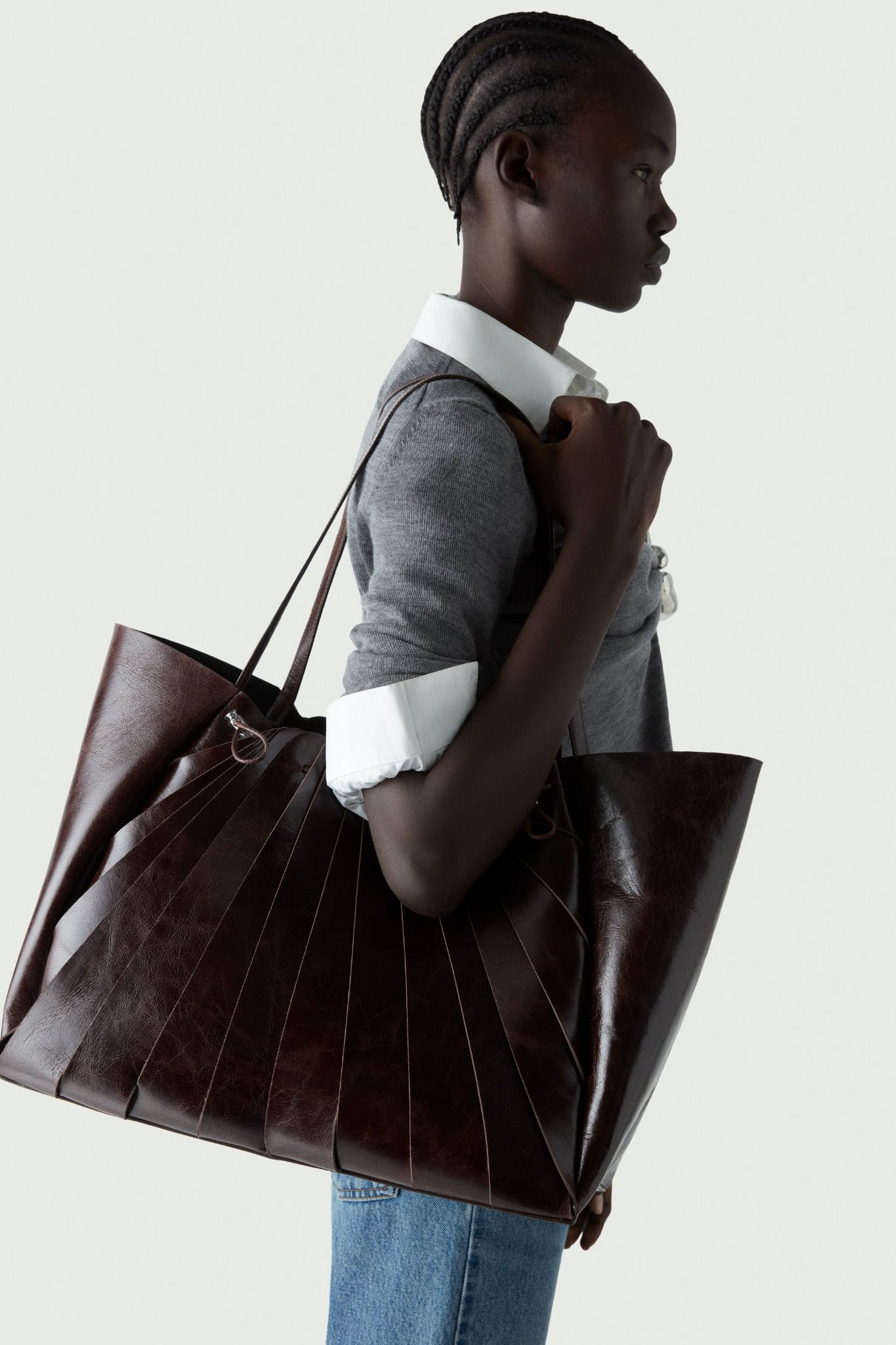  Túi Nữ Coperni Cabas Petal Bag 'Brown' 