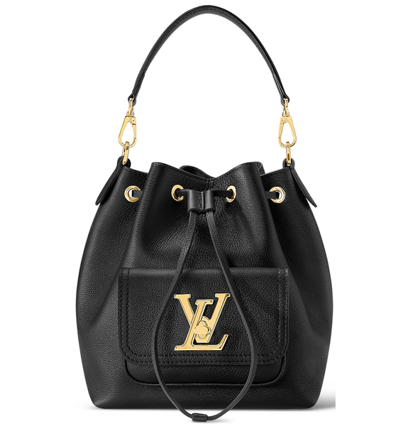  Túi Nữ Louis Vuitton Lockme Bucket 'Black' 