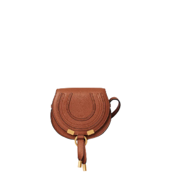  Túi Chloe Nữ Marcie Nano Saddle Bag 'Brown' 