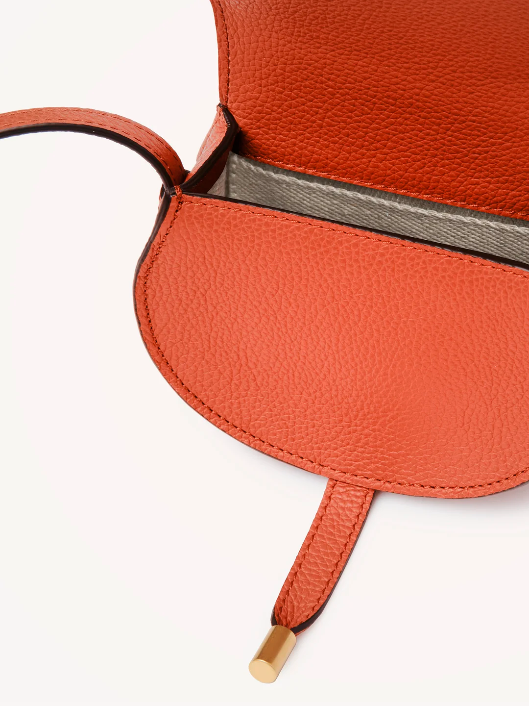  Túi Chloe Nữ Marcie Nano Saddle Bag 'Orange' 