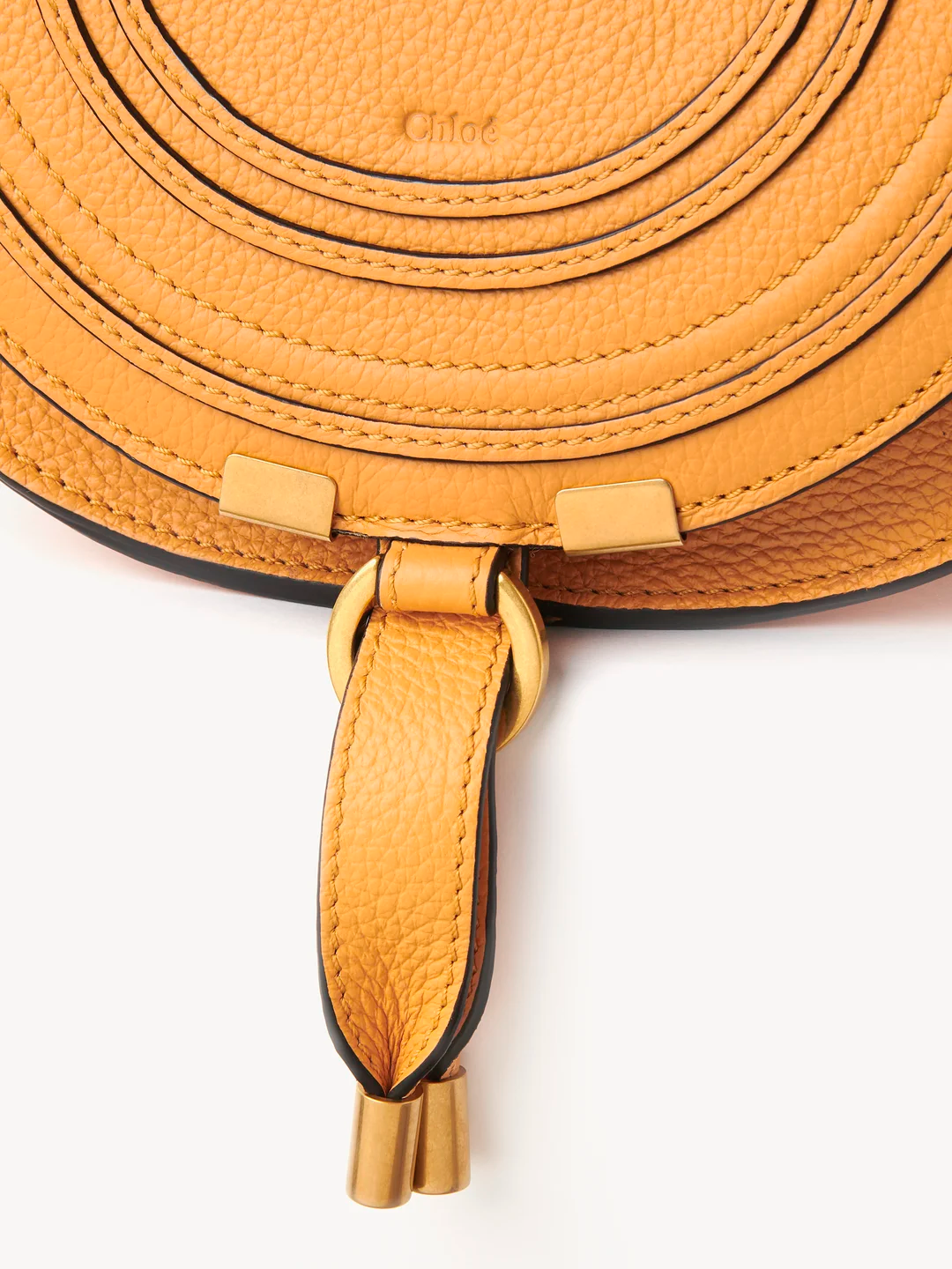  Túi Chloe Nữ Marcie Small Saddle Bag 'Tan Apricot' 