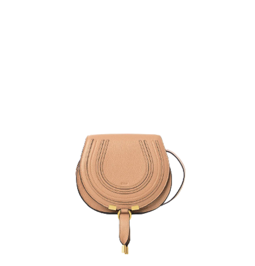  Túi Chloe Nữ Marcie Small Saddle Bag 'Light Tan' 