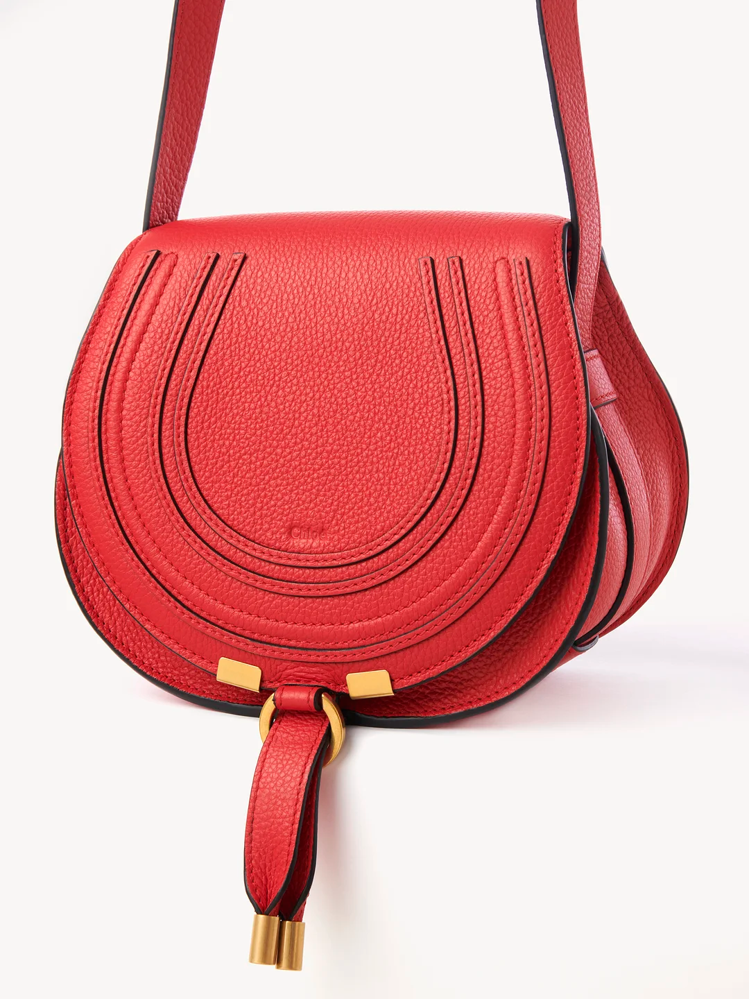  Túi Chloe Nữ Marcie Small Saddle Bag 'Red' 