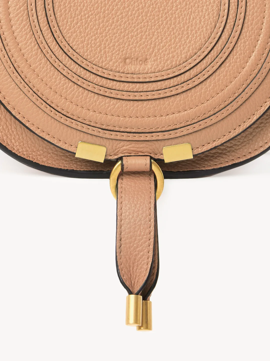  Túi Chloe Nữ Marcie Small Saddle Bag 'Light Tan' 