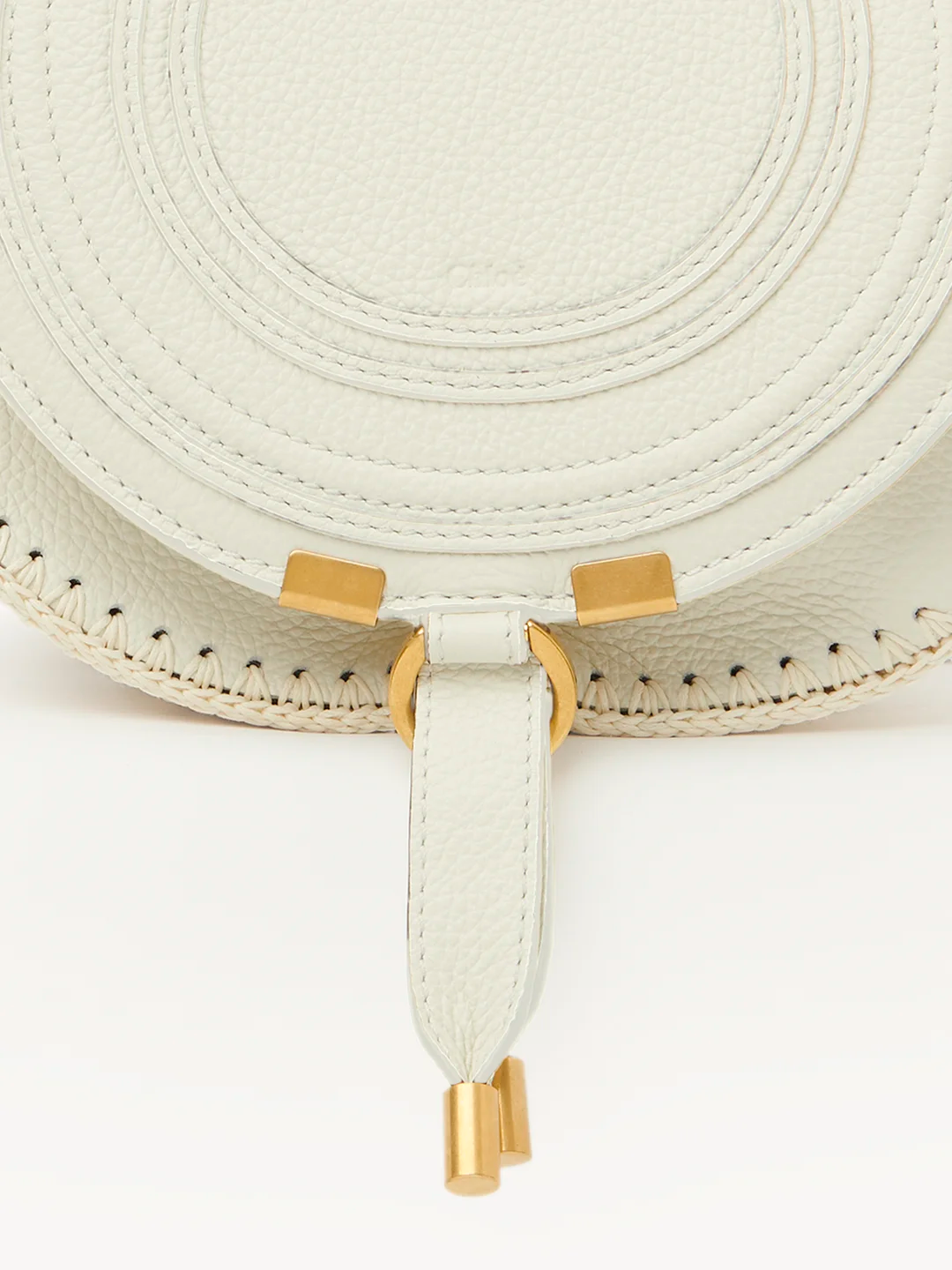  Túi Chloe Nữ Marcie Small Saddle 'White' 