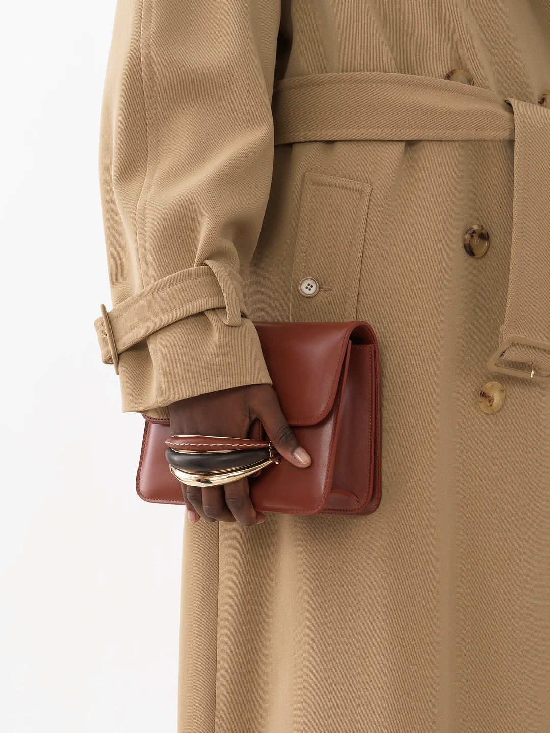  Túi Chloe Nữ Kattie Cross Body Bag 'Sepia Brown' 