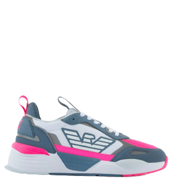  Giày Armani Nam Ace Runner Sneakers Grey Pink 