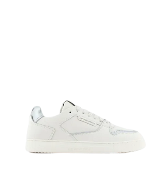  Giày Nữ Emporio Armani Multicoloured Leather 'White' 