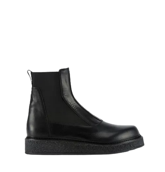  Giày Nam Emporio Armani Leather Ankle Boots 'Black' 