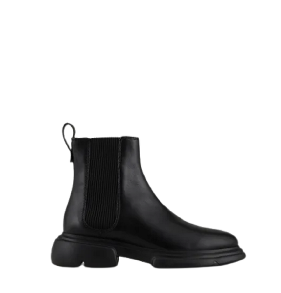  Giày Nữ Armani Vegetable Tanned Leather Beatle Boots 'Black' 