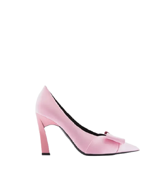  Giày Nữ Armani Satin Court With Bow 'Pink' 