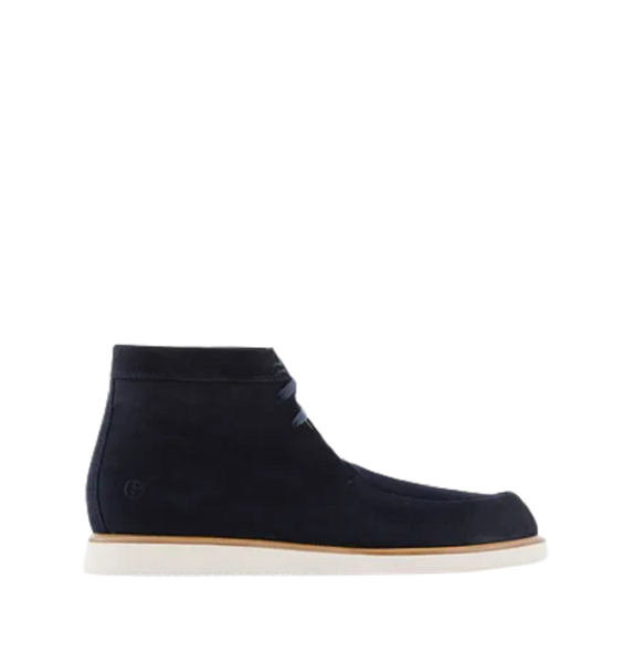  Giày Nam Giorgio Armani Suede Chukka 'Navy Blue' 