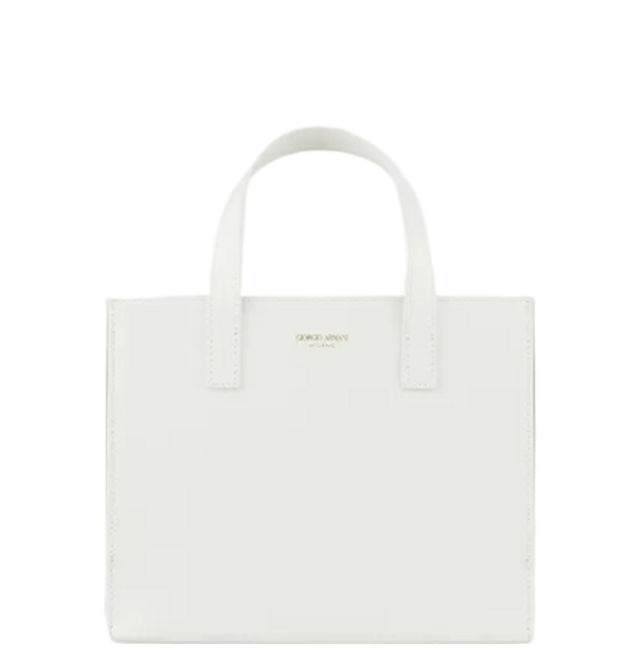  Túi Nữ Armani Smooth Leather Mini Shopper Bag White 