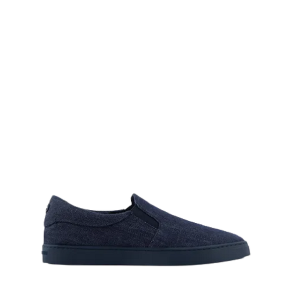  Giày Nữ Giorgio Armani Denim Slip On 'Navy Blue' 