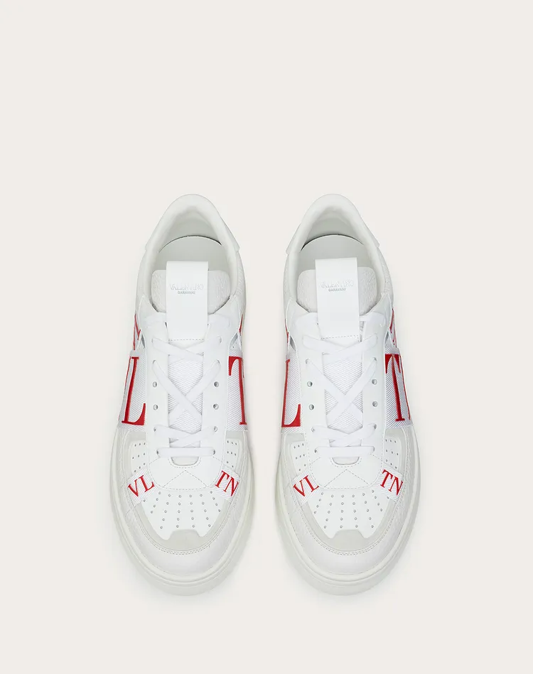  Giày Nam Valentino VL7N Low Top Calfskin 'White Red' 