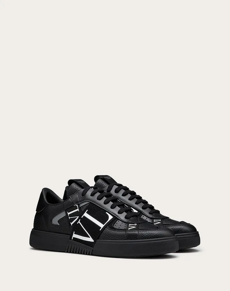  Giày Nam Valentino VL7N Low Top Calfskin 'Black' 